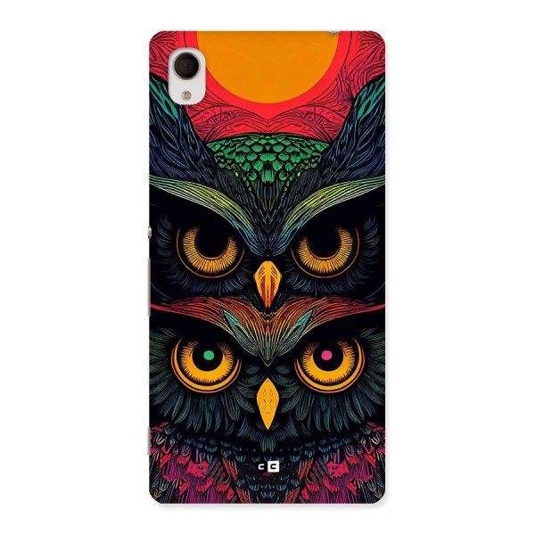 Owl Soul Art Illustration Back Case for Xperia M4