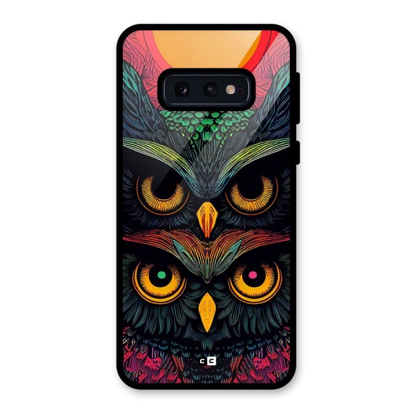 Owl Soul Art Illustration Glass Back Case for Galaxy S10e