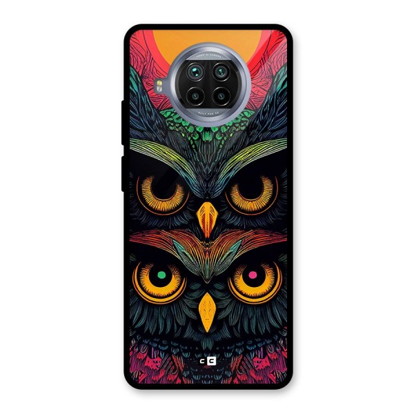 Owl Soul Art Illustration Glass Back Case for Mi 10i