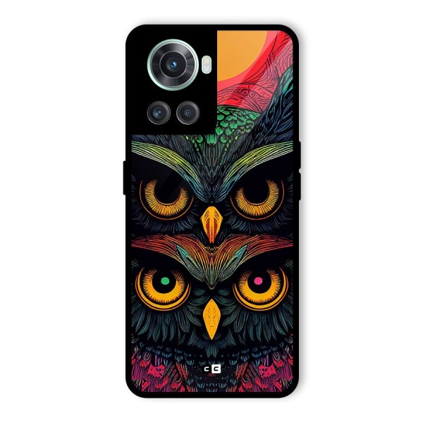 Owl Soul Art Illustration Glass Back Case for OnePlus 10R