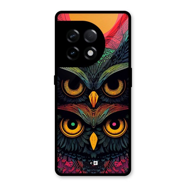 Owl Soul Art Illustration Glass Back Case for OnePlus 11R