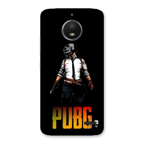 PUBG Game Art Back Case for Moto E4