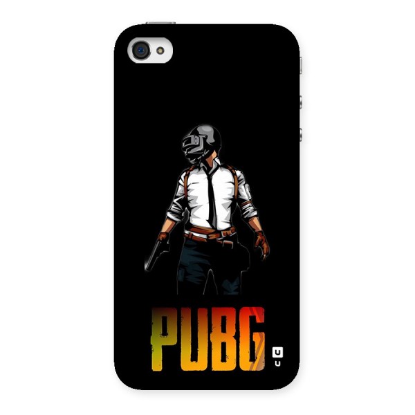 PUBG Game Art Back Case for iPhone 4 4s