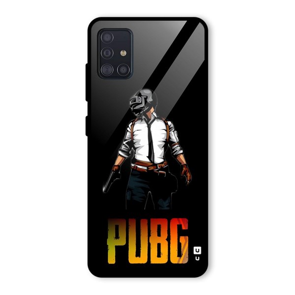 PUBG Game Art Glass Back Case for Galaxy A51