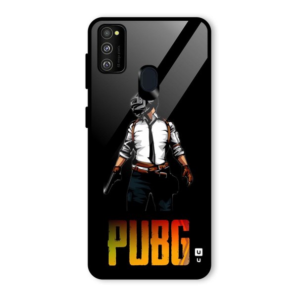 PUBG Game Art Glass Back Case for Galaxy M21