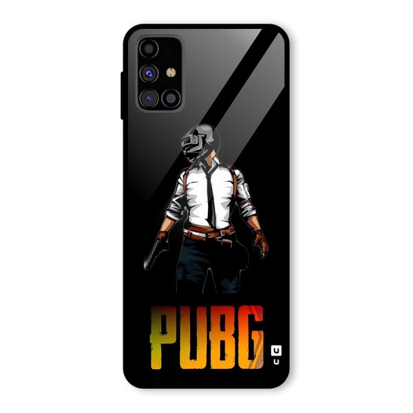 PUBG Game Art Glass Back Case for Galaxy M31s