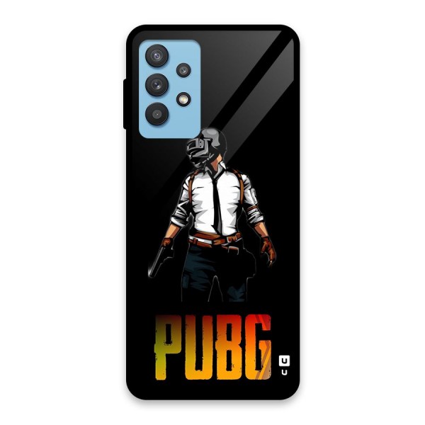 PUBG Game Art Glass Back Case for Galaxy M32 5G