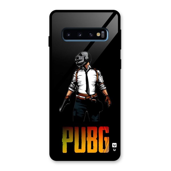 PUBG Game Art Glass Back Case for Galaxy S10