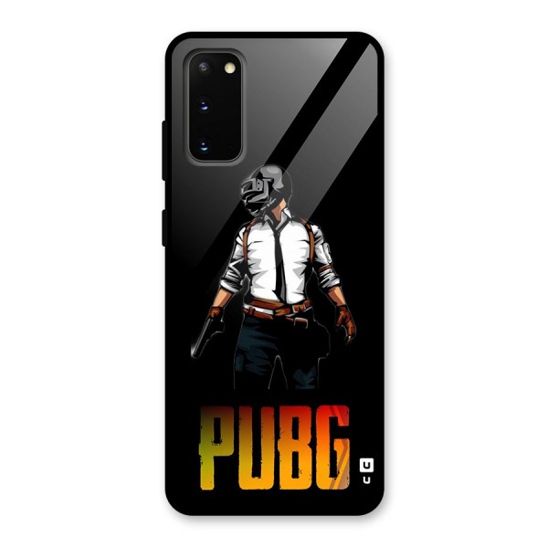 PUBG Game Art Glass Back Case for Galaxy S20