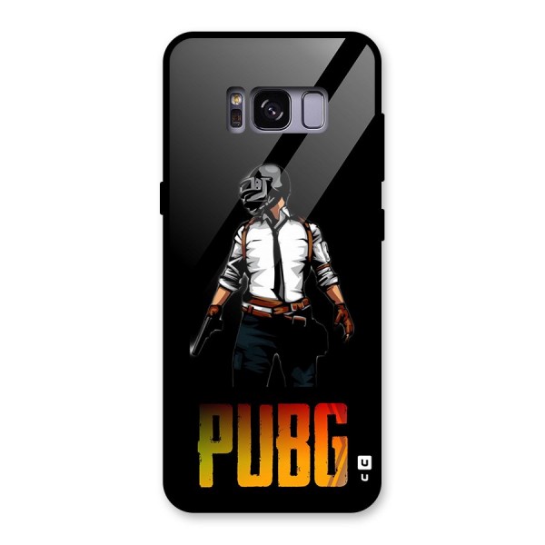 PUBG Game Art Glass Back Case for Galaxy S8