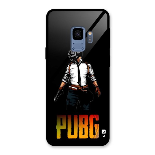 PUBG Game Art Glass Back Case for Galaxy S9