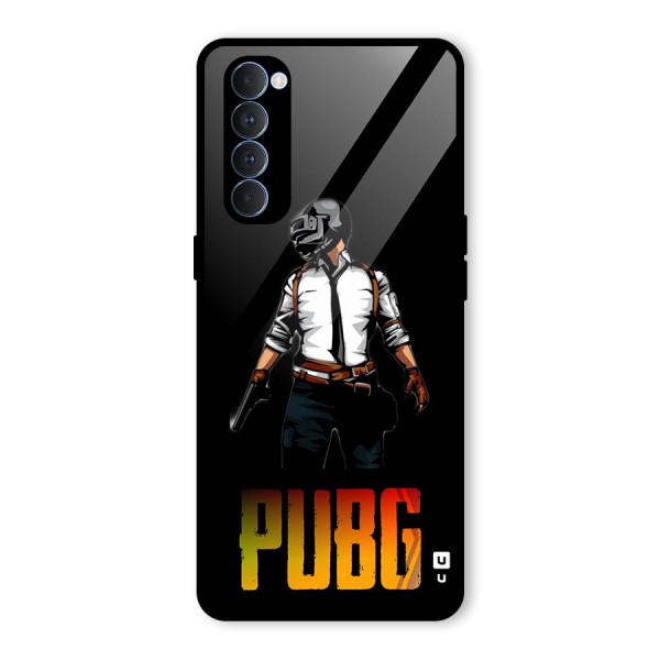 PUBG Game Art Glass Back Case for Oppo Reno4 Pro