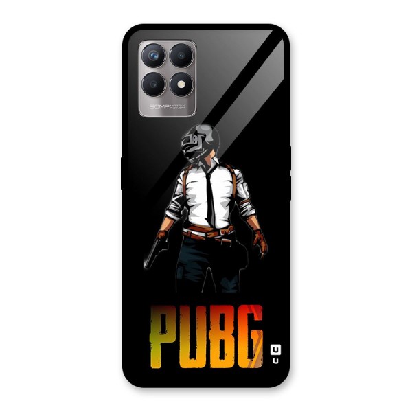 PUBG Game Art Glass Back Case for Realme 8i