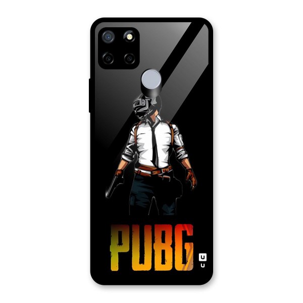 PUBG Game Art Glass Back Case for Realme C15