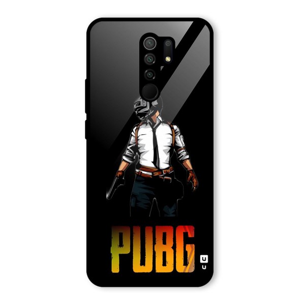 PUBG Game Art Glass Back Case for Redmi 9 Prime