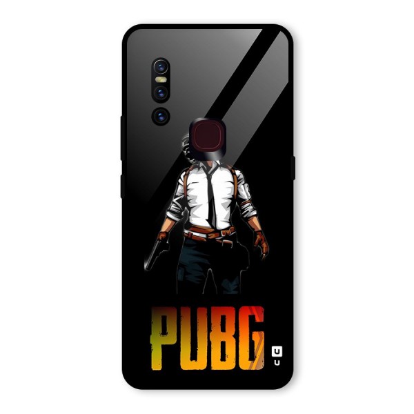 PUBG Game Art Glass Back Case for Vivo V15