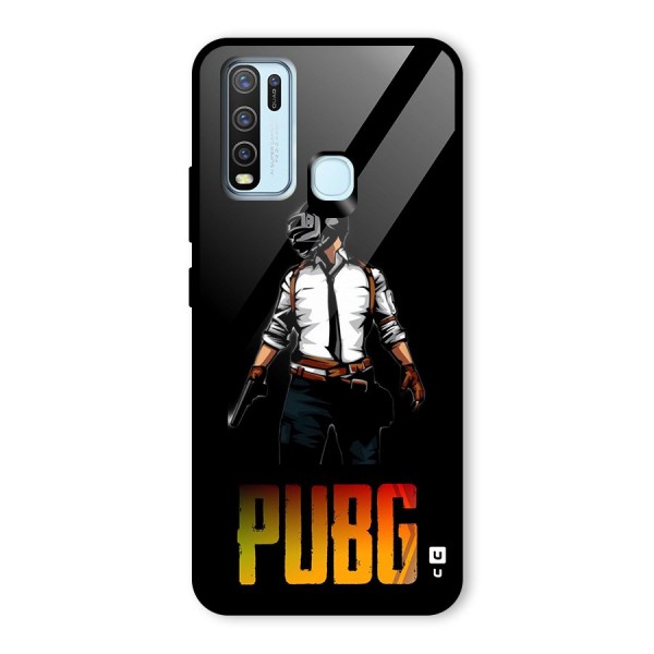 PUBG Game Art Glass Back Case for Vivo Y30