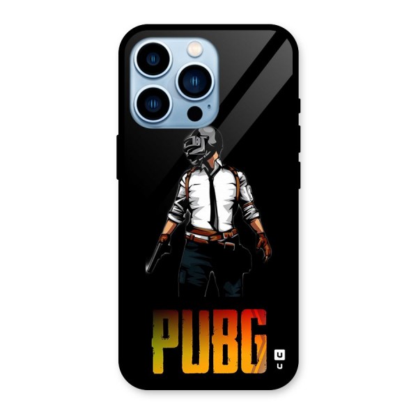 PUBG Game Art Glass Back Case for iPhone 13 Pro