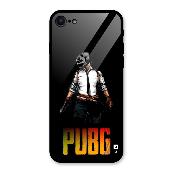 PUBG Game Art Glass Back Case for iPhone 8