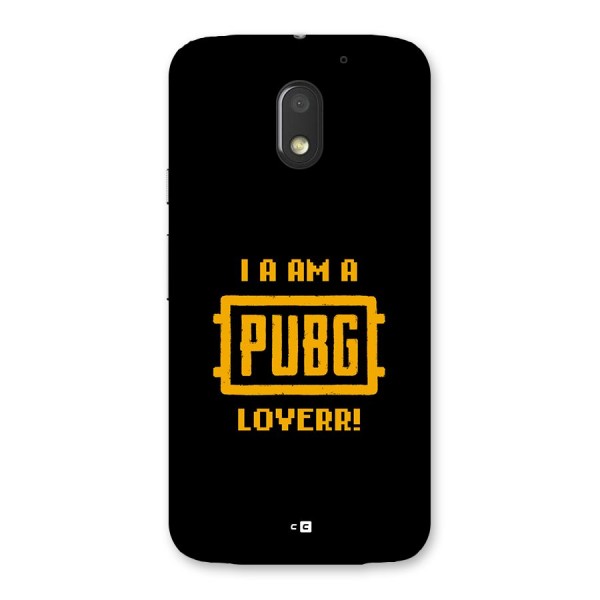 PUBG Lover Back Case for Moto E3 Power