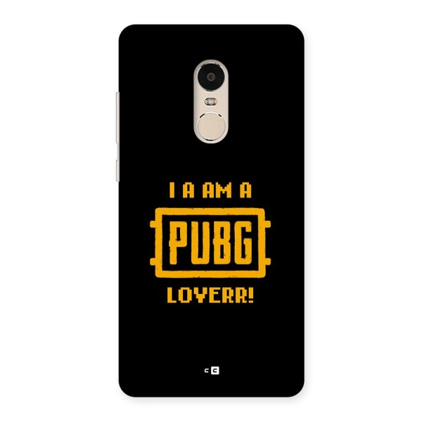 PUBG Lover Back Case for Redmi Note 4