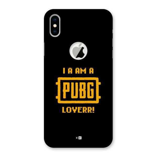 PUBG Lover Back Case for iPhone X Logo Cut