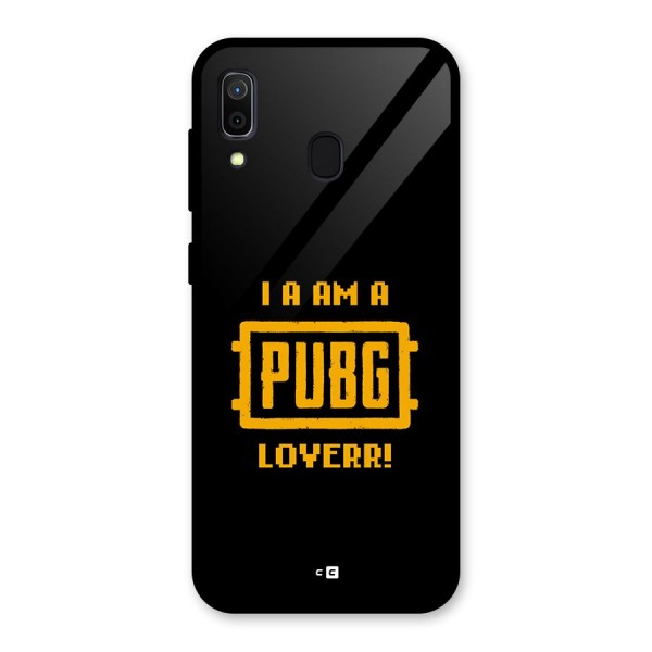 PUBG Lover Glass Back Case for Galaxy A30