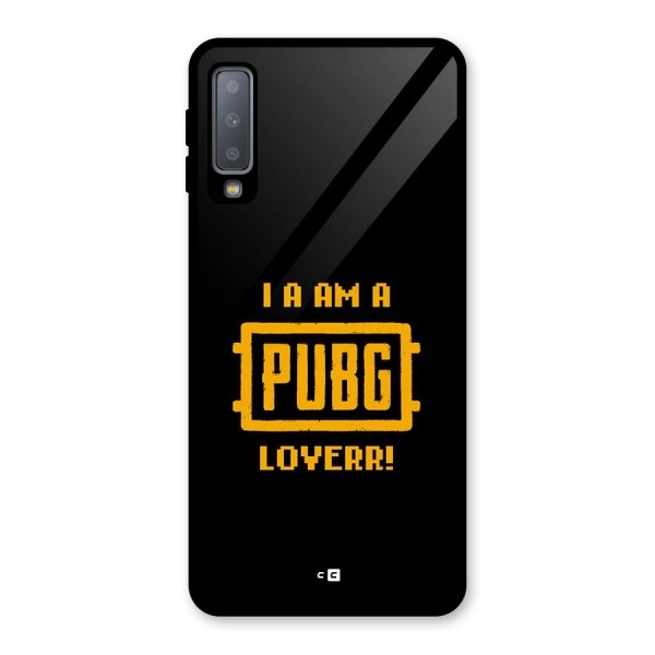 PUBG Lover Glass Back Case for Galaxy A7 (2018)