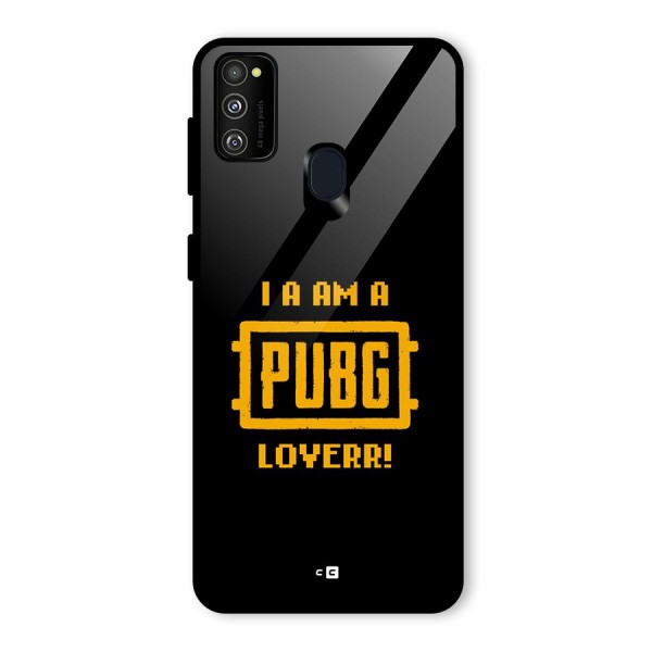 PUBG Lover Glass Back Case for Galaxy M21