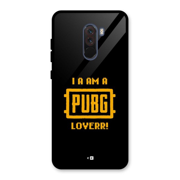 PUBG Lover Glass Back Case for Poco F1