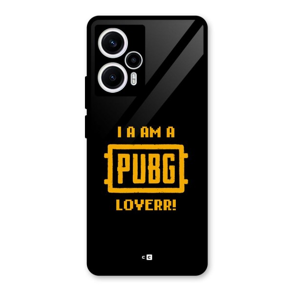 PUBG Lover Glass Back Case for Poco F5