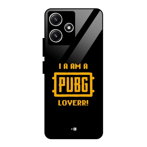 PUBG Lover Glass Back Case for Poco M6 Pro