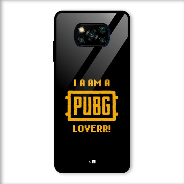 PUBG Lover Glass Back Case for Poco X3