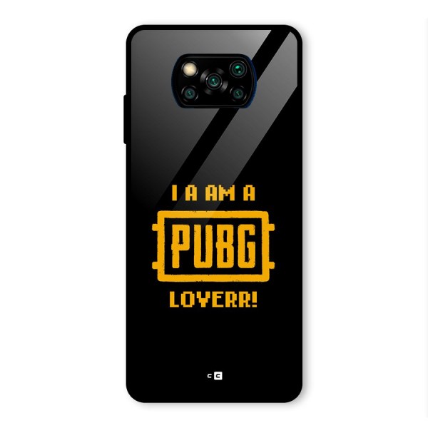 PUBG Lover Glass Back Case for Poco X3 Pro