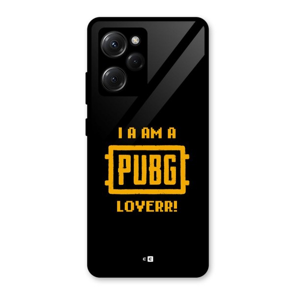 PUBG Lover Glass Back Case for Poco X5 Pro