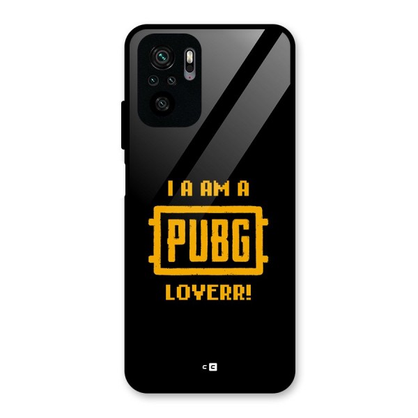 PUBG Lover Glass Back Case for Redmi Note 10