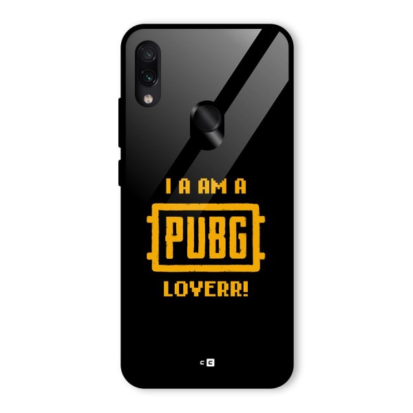 PUBG Lover Glass Back Case for Redmi Note 7