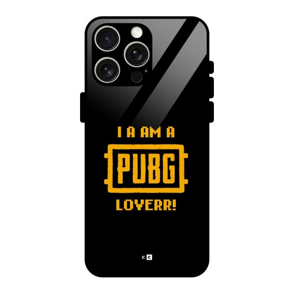 PUBG Lover Glass Back Case for iPhone 15 Pro Max