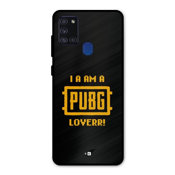 PUBG Lover Metal Back Case for Galaxy A21s