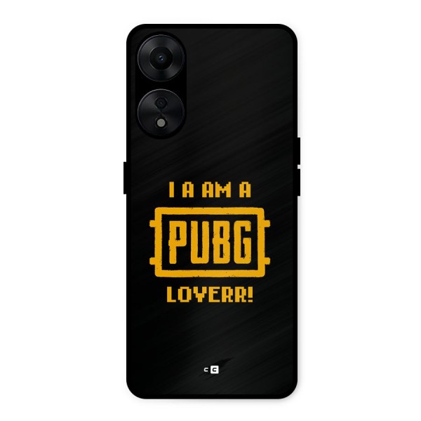 PUBG Lover Metal Back Case for Oppo A78 5G