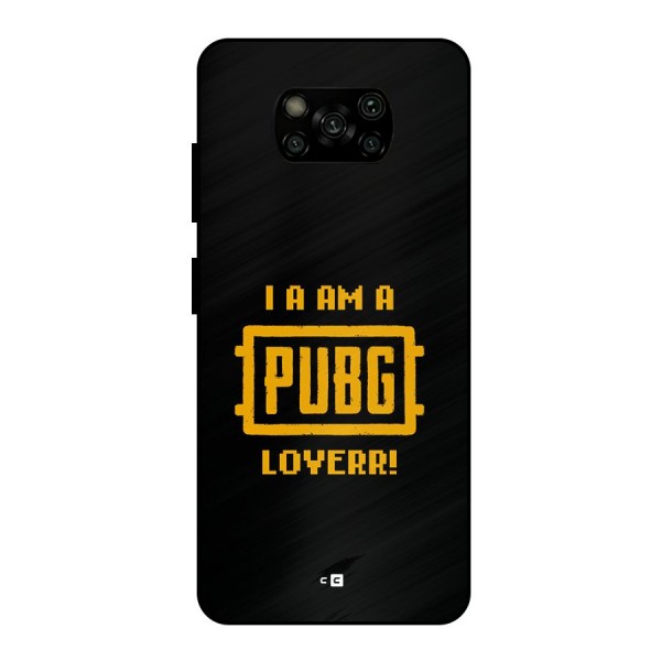 PUBG Lover Metal Back Case for Poco X3