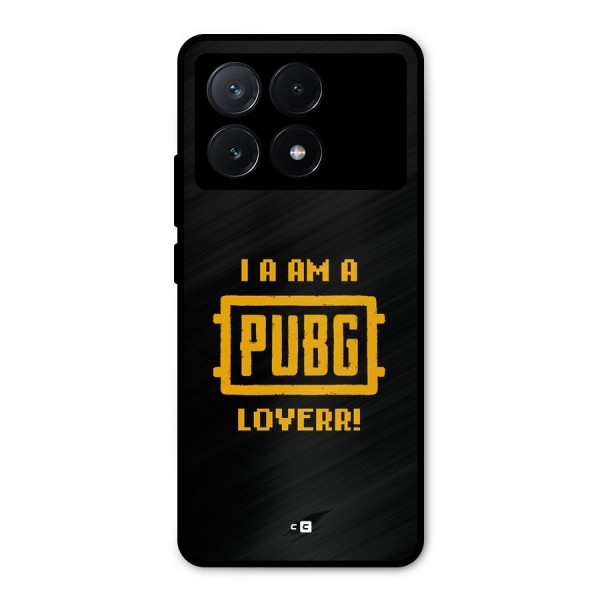 PUBG Lover Metal Back Case for Poco X6 Pro