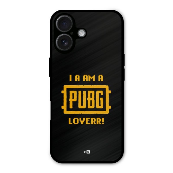 PUBG Lover Metal Back Case for iPhone 16