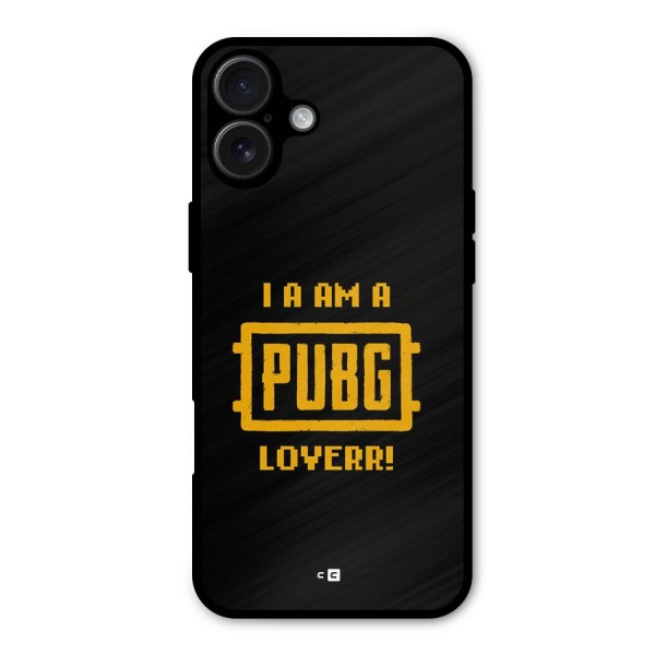 PUBG Lover Metal Back Case for iPhone 16 Plus