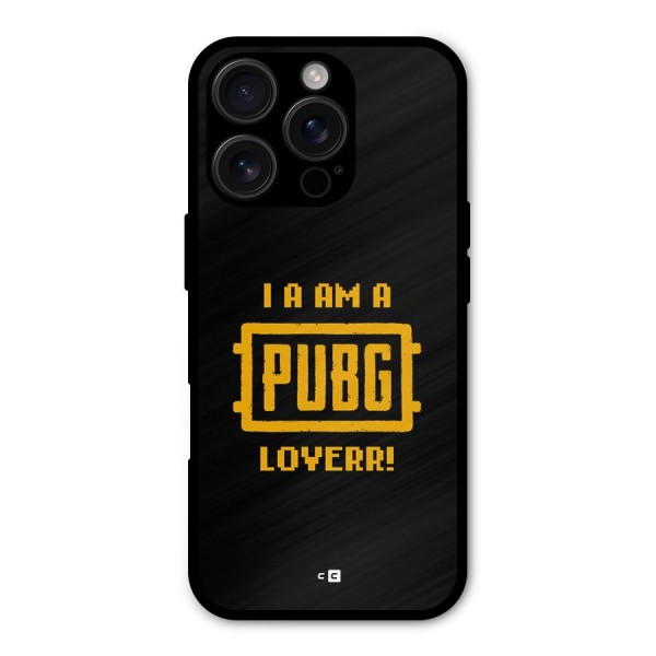 PUBG Lover Metal Back Case for iPhone 16 Pro