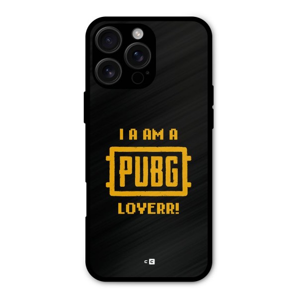 PUBG Lover Metal Back Case for iPhone 16 Pro Max