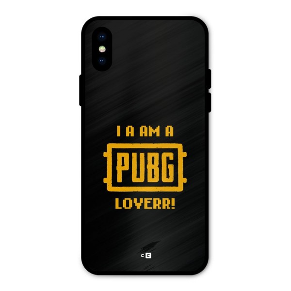 PUBG Lover Metal Back Case for iPhone XS