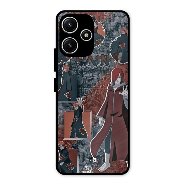 Pain Group Metal Back Case for Poco M6 Pro