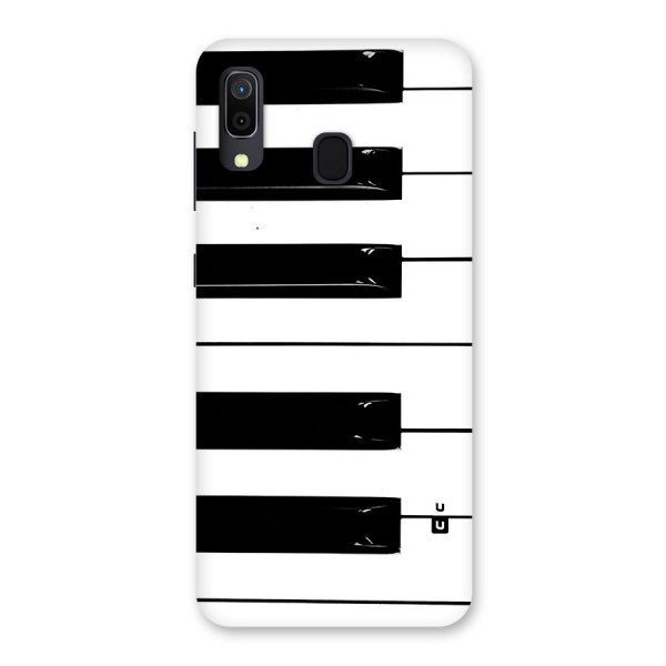 Paino Keys Printed Classy Back Case for Galaxy A20