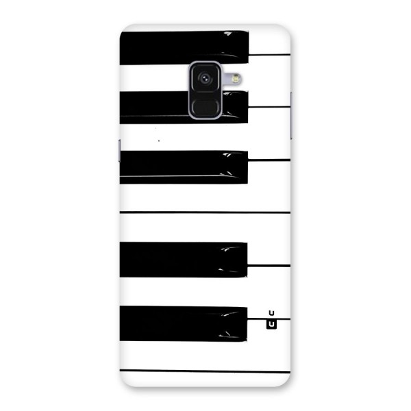 Paino Keys Printed Classy Back Case for Galaxy A8 Plus